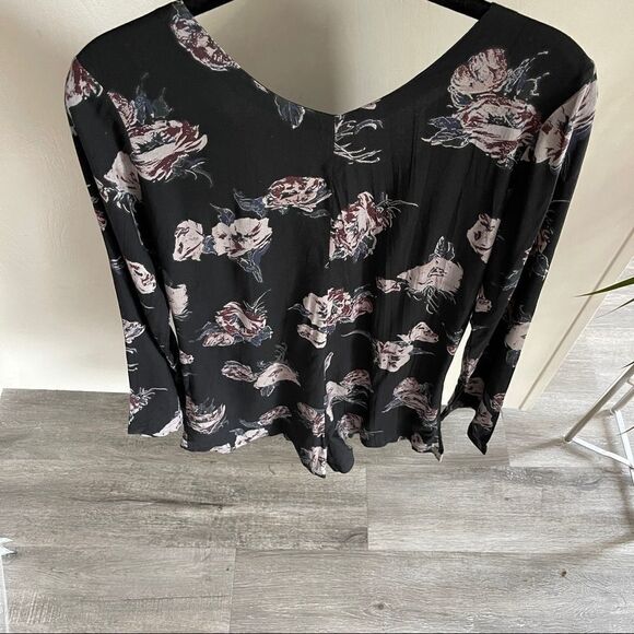 Cleobella Ellie Playsuit Black Floral Women's Open Back Romper - Picture 16 of 16